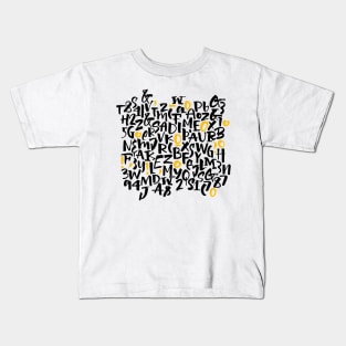 Font uppercase letters punctuation Kids T-Shirt